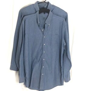 Bundle of two LL Bean Chambray Shirts